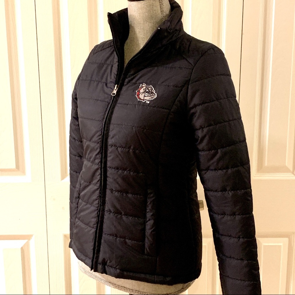 Gonzaga University Bulldogs navy blue Puffer jacket Coat  - XS -GO ZAGS!